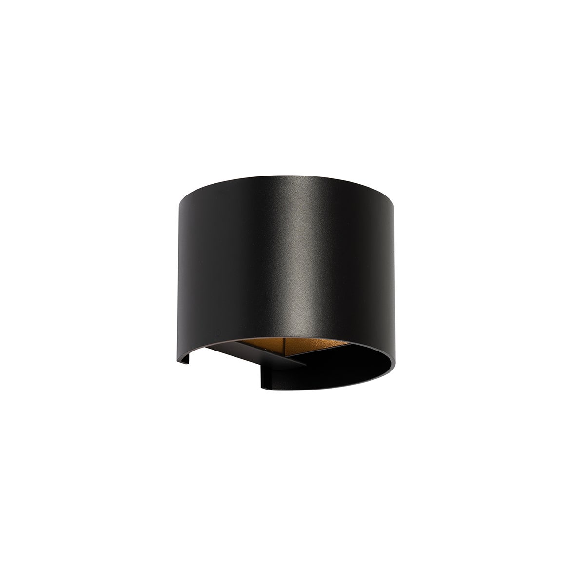 Qazqa nowoczesny lampa up & down - Edwin - czarny, okrągły, max. 5w, kompatybilny z żarówką LED, g9, 13cm, IP20 oświetlenie
