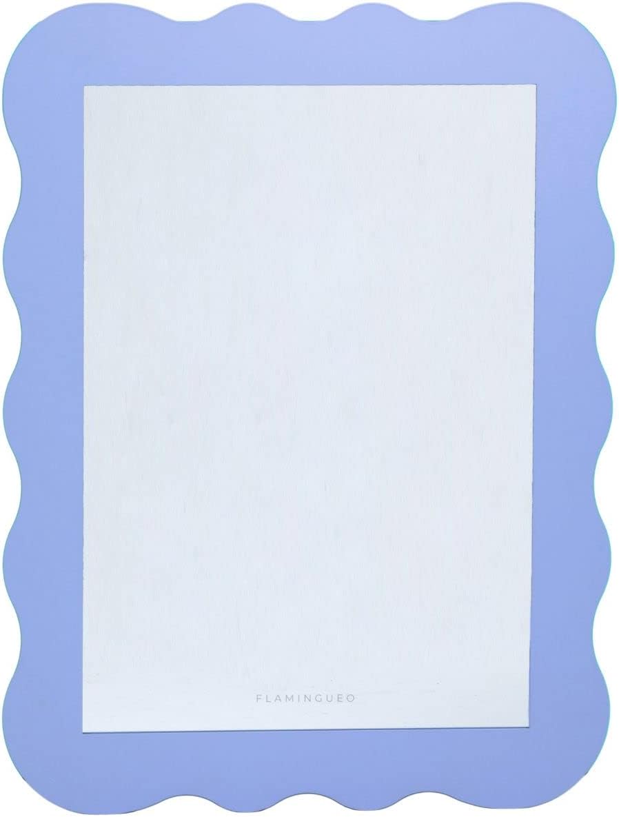 Flamingueo Lustro Ścienne Faliste Lustro Lustro Dekoracyjne 64x50x3cm