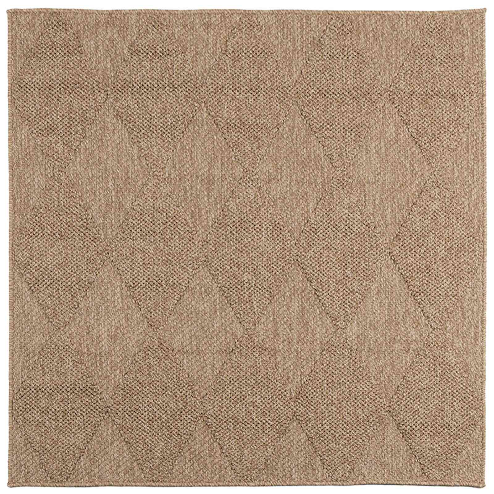 Dywany pokojowe Kwadrat AGIRA Naturalny 120 x 120 cm Poliester