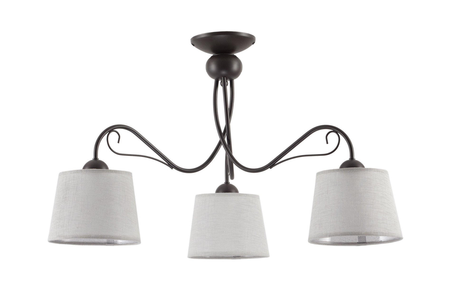 Lampa sufitowa KAMELIA klasyczna Jupiter brąz/szary E27 46x80x80 cm 1 szt.