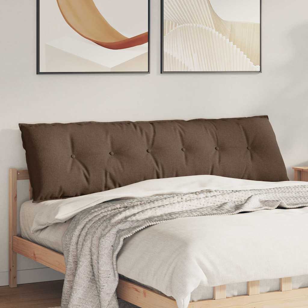 Poduszka na plecy Brązowy 180 x 19 x 50 cm tkanina vidaXL