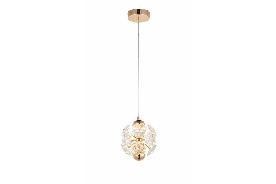 Lampa wisząca Meduza LED 5W Ciepła biel 400lm złota wym: 120 x 17 x 17 cm Reality