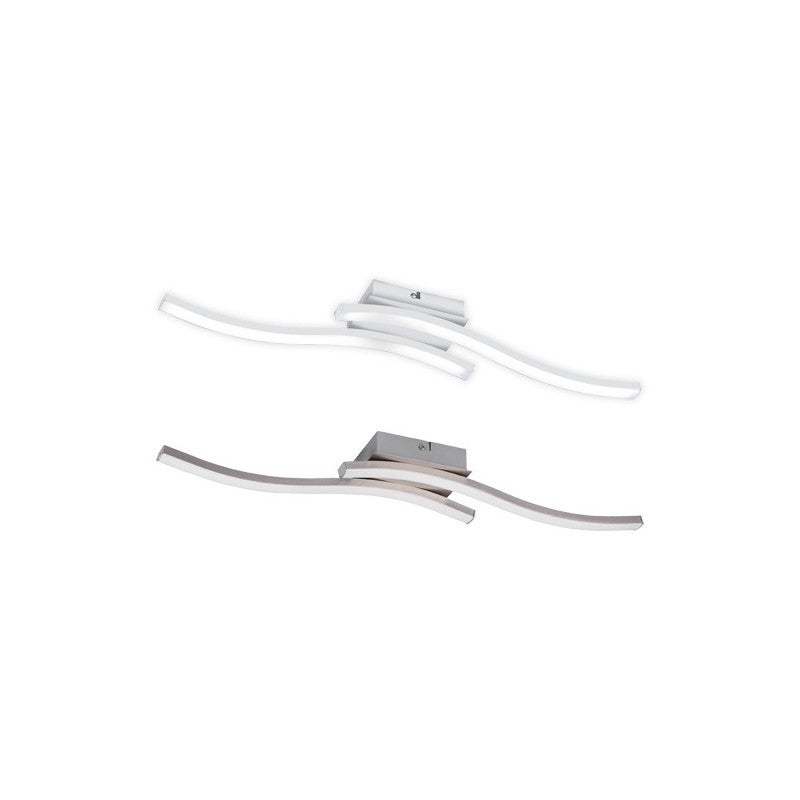 Plafonier LED Route 2 Tige Blanche – 10 W, 1&nbsp;200 lm, 4&nbsp;000 K – Trio Lighting