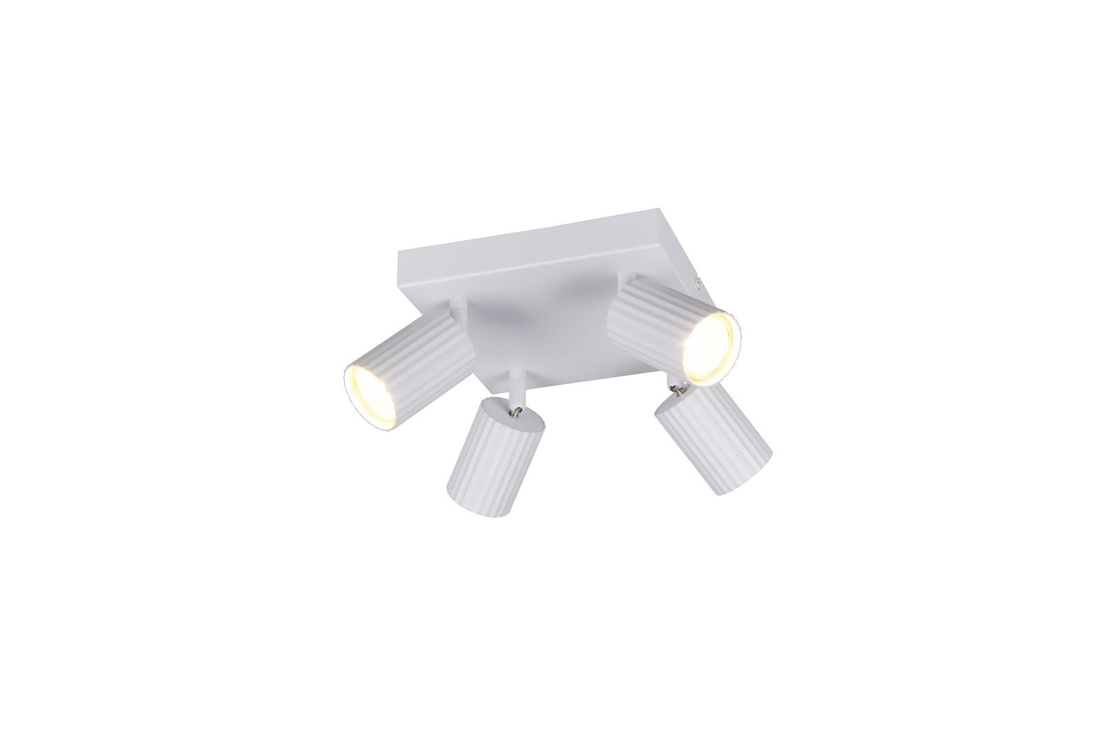 Reflektor ryflowane klosze SOKA biały 4xGU10x10W metal wym:14,5x20x20cm IP20 Trio