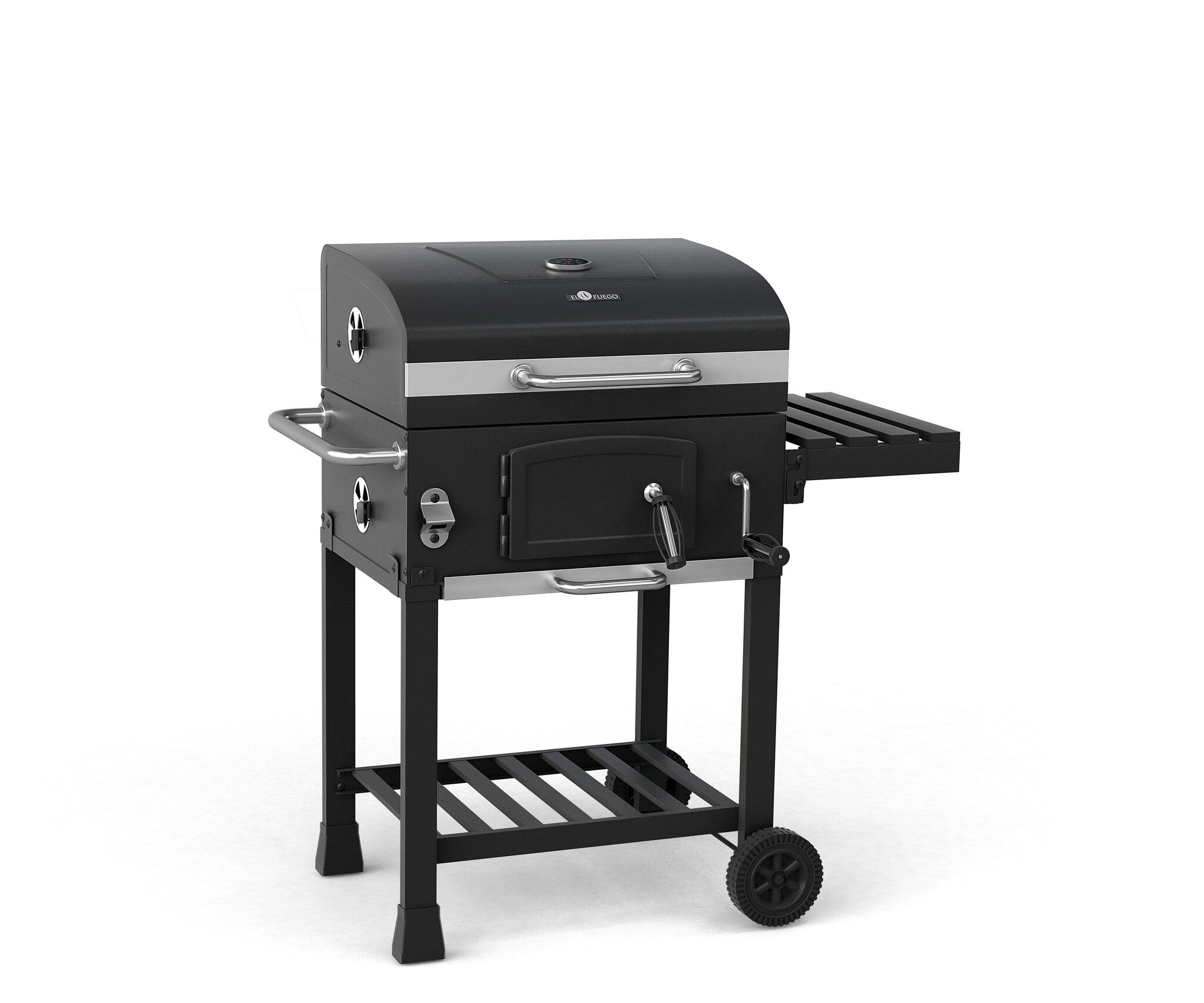 GRILL WĘGLOWY EL FUEGO CALGARY ŻELIWNY RUSZT 58x42cm REGULACJA PALENISKA