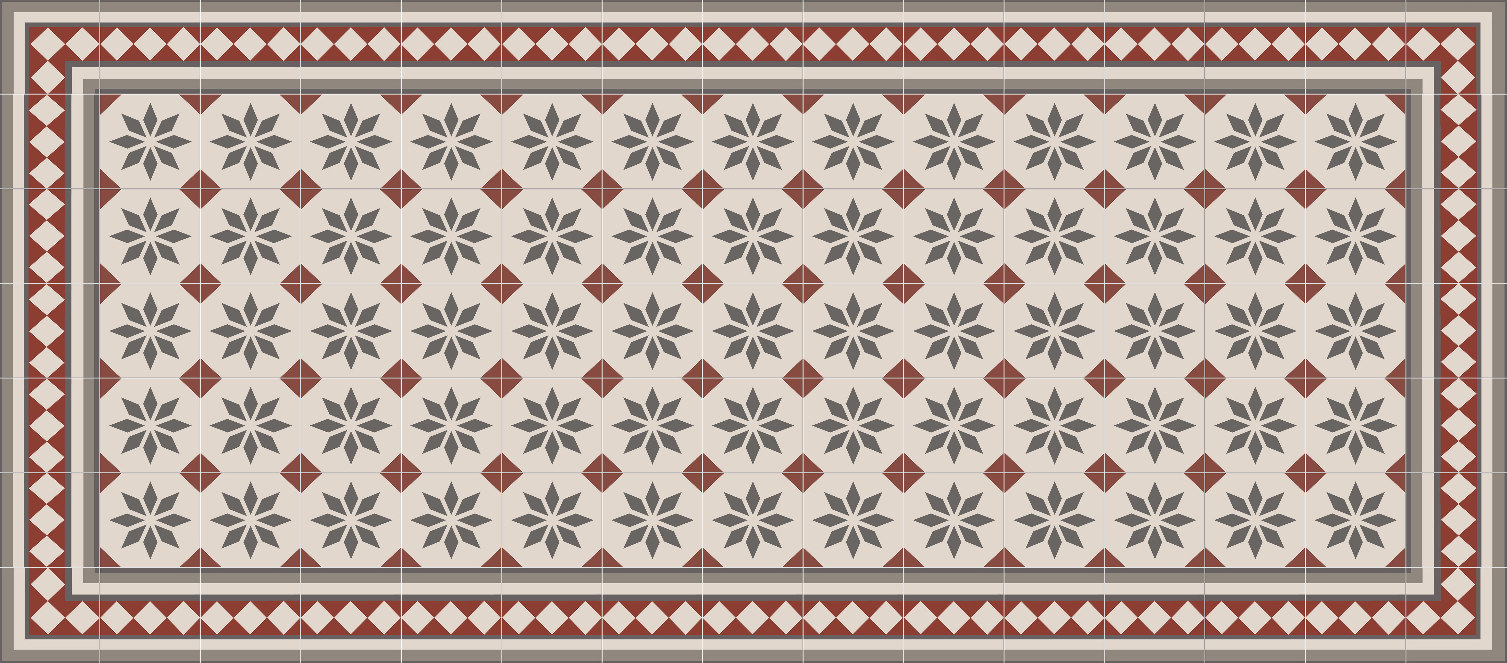 Dywan winylowy Jolie 66x150 cm - antypoślizgowy PVC, winylowy do kuchni lub salonu, zmywalny, wodoodporny styl