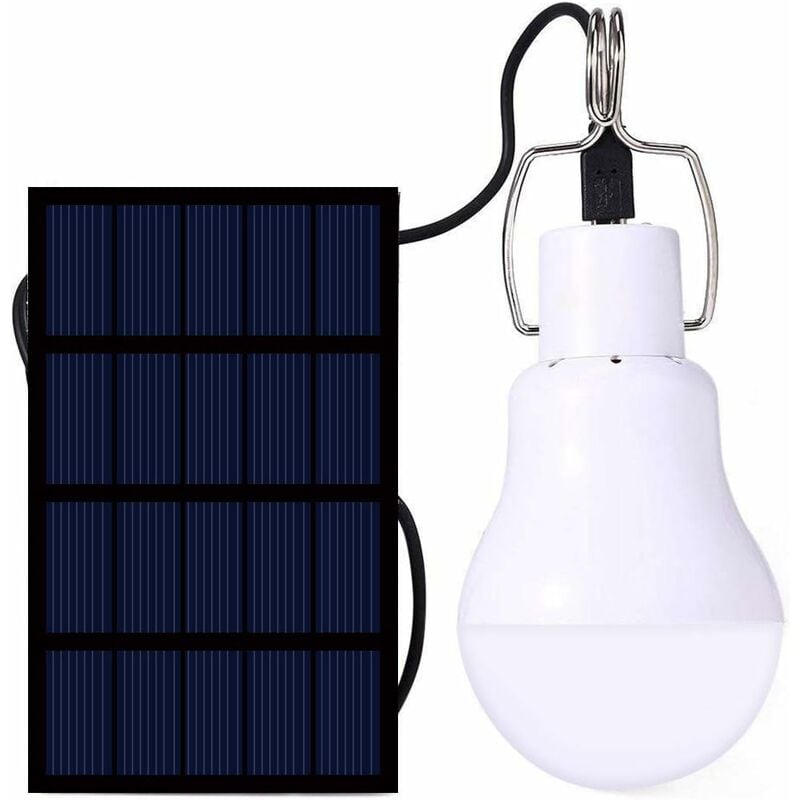 Solarna lampa kempingowa, przenośna lampa LED zasilana energią słoneczną z panelem słonecznym do oświetlenia zewnętrznego, wędrówek, kempingu, namiotu