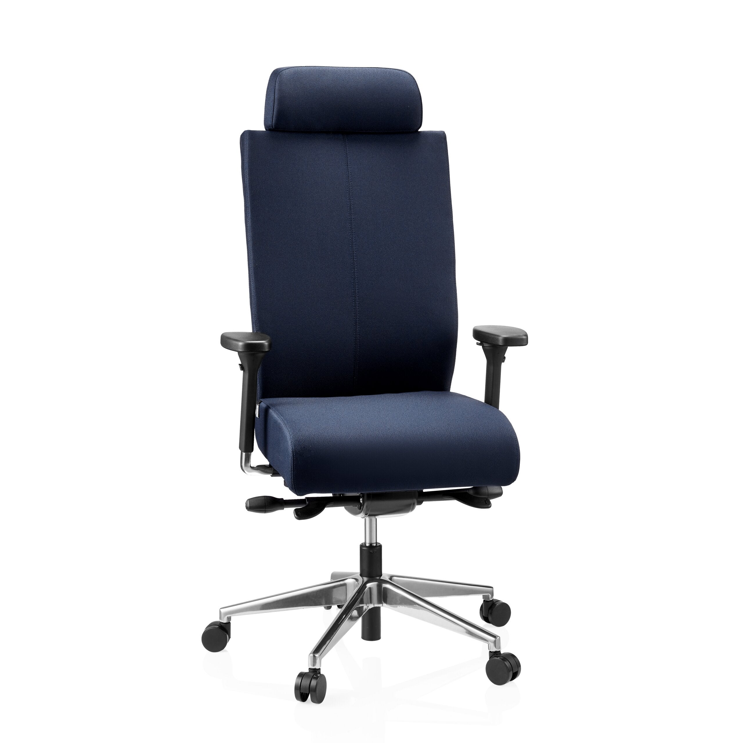 Krzesło biurowe / krzesło obrotowe PRO-TEC XXL w pełni tapicerowane niebieskie hjh OFFICE