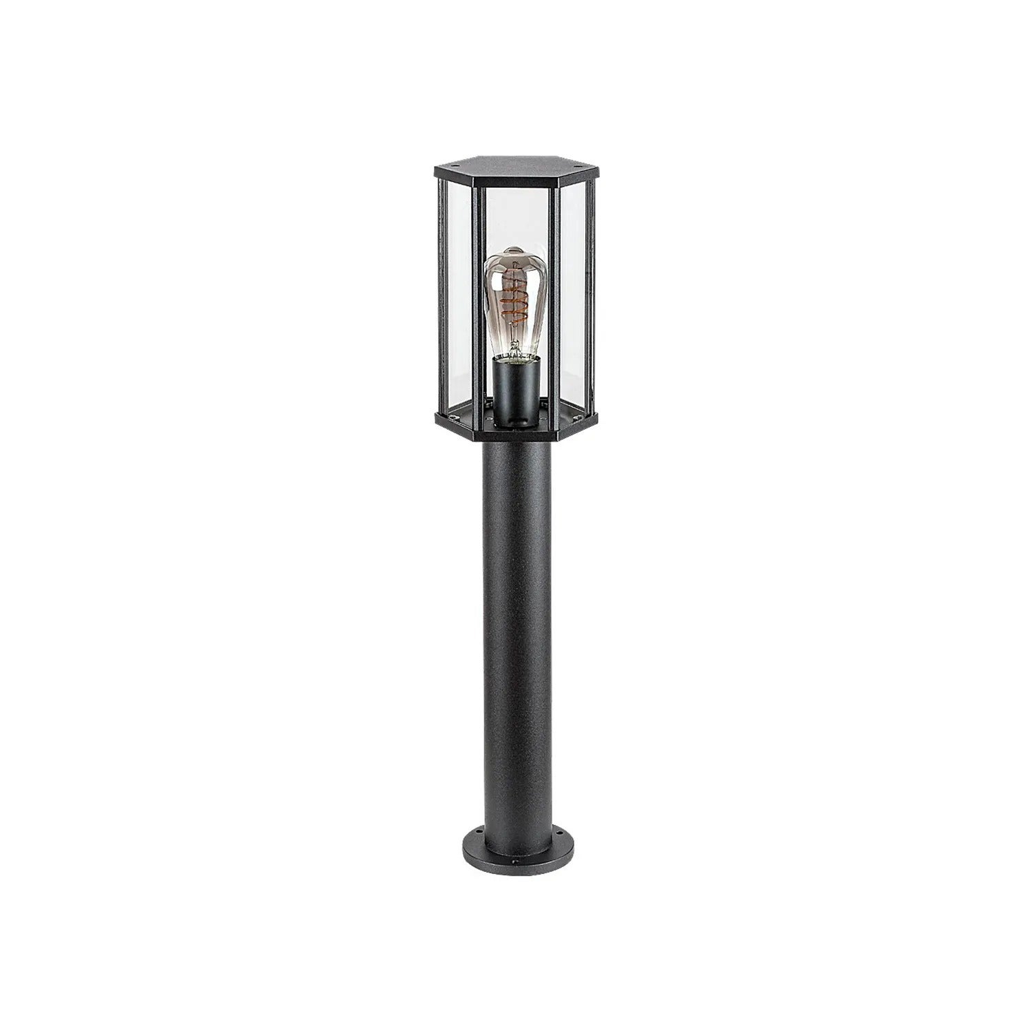 Lampa ogrodowa stojąca Dubrovnik czarna 1xE27x40W IP44 wym: 65 x 13 x 13 cm aluminium Rabalux