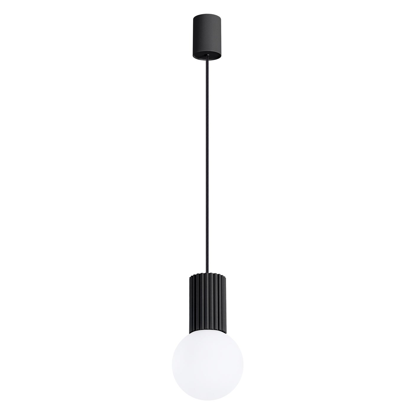 Lampa wisząca SFERA czarno-biała 1xG9x8W aluminium wym:120x12x12cm IP20 Pure Lume