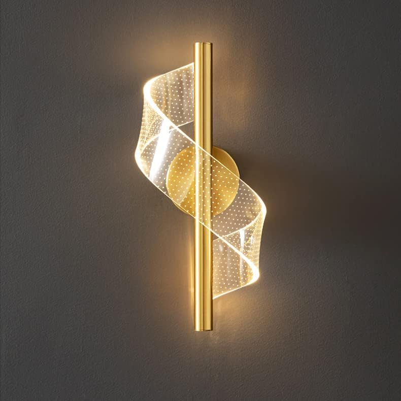 Nowoczesna lampa ścienna LED 12 W, 3000 K, 4000 K, 6000 K, lampa ścienna do wnętrz, akrylowa lampa ścienna do sypialni, salonu, korytarza, klatki scho