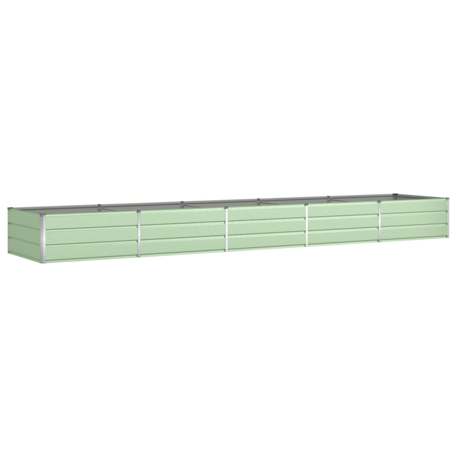 Donica Pastelowa Zieleń 480 x 100 x 45 cm Stal Galwanizowana