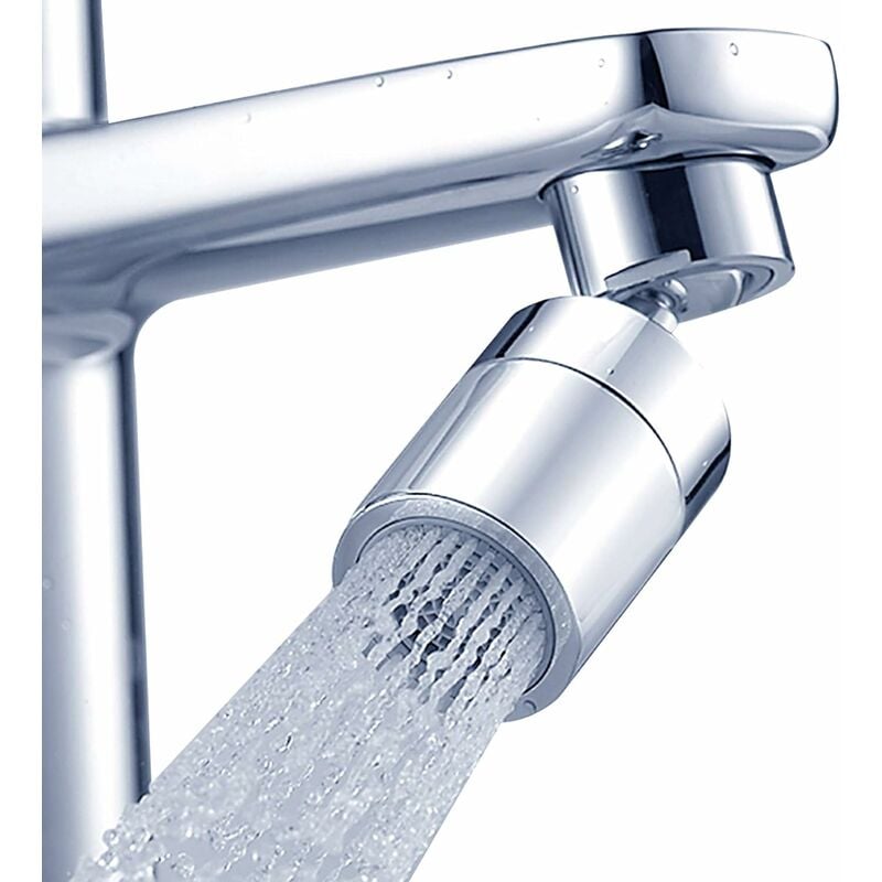 Aerator do kranu z mosiądzu, podwójna kulka Vientiane, wewnętrzne ząbki 24 mm, aerator o szerokim kącie, podwójna funkcja obrotowa 360 stopni.
