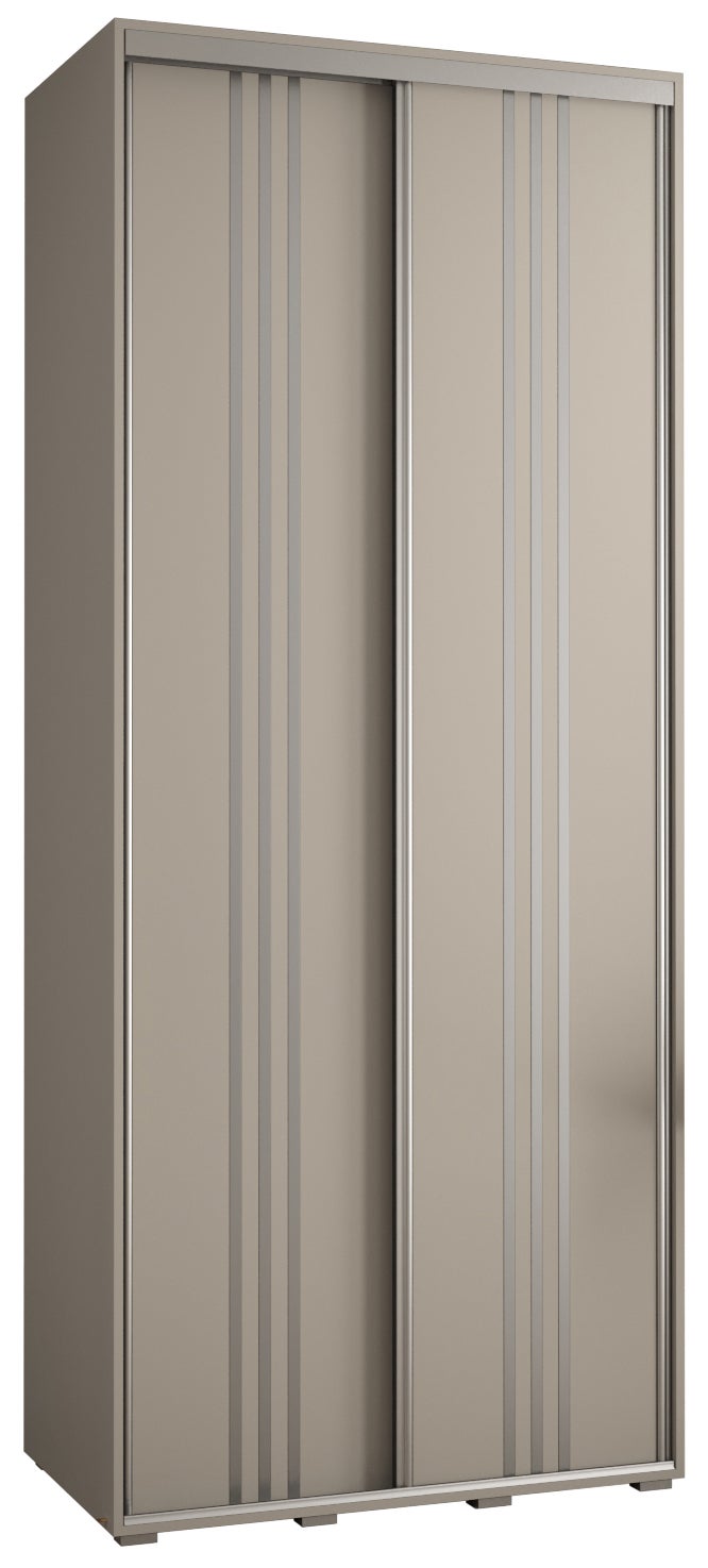 Szafa przesuwna wysoka Dakota 6 110 x 60 x 235,2 cm kaszmir + u. Srebrny - Abiks Meble