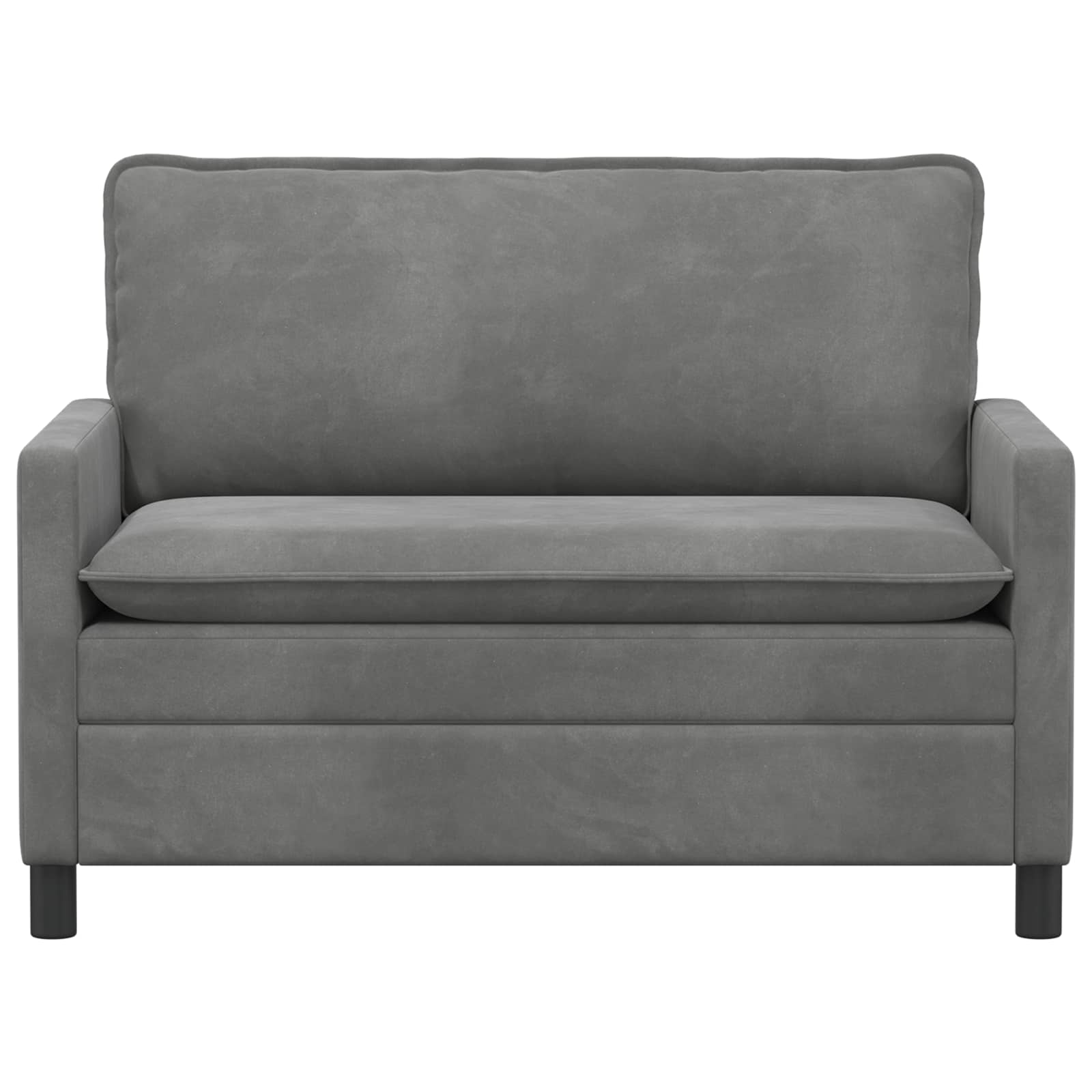 Sofa ciemnoszary 126 x 81 x 87,5 cm Welur