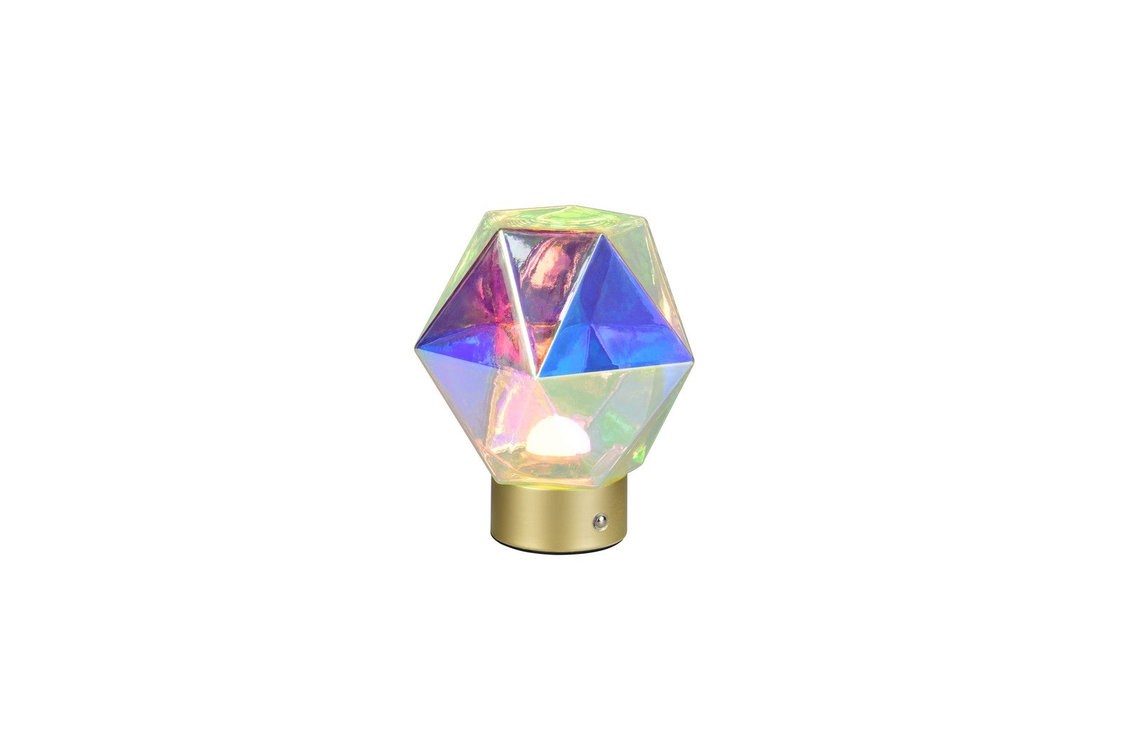 Lampa stołowa LED STAVRO mosiężno-złota 2W ciepła 140lm szkło wym:17,5x16x16cm IP20 RL