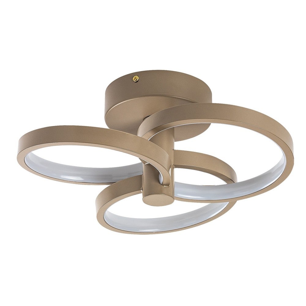 Lampa sufitowa pętle LED Isidora 32W biała zmienna 2560lm metal beżowa wym:14x31x31cm IP20 Rabalux