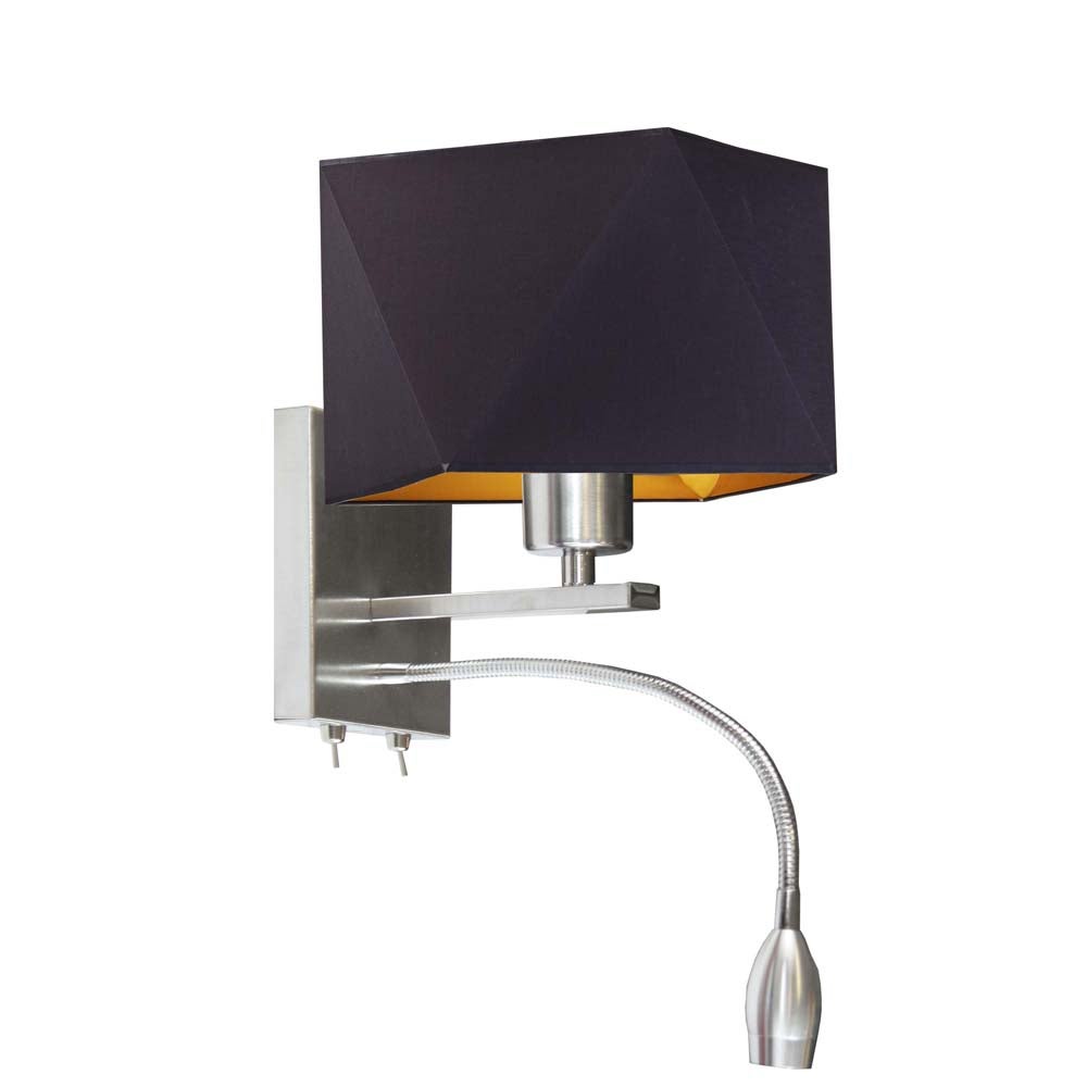 Kinkiet LED lampa ścienna lampa na ścianę z abażurem diament MOTO