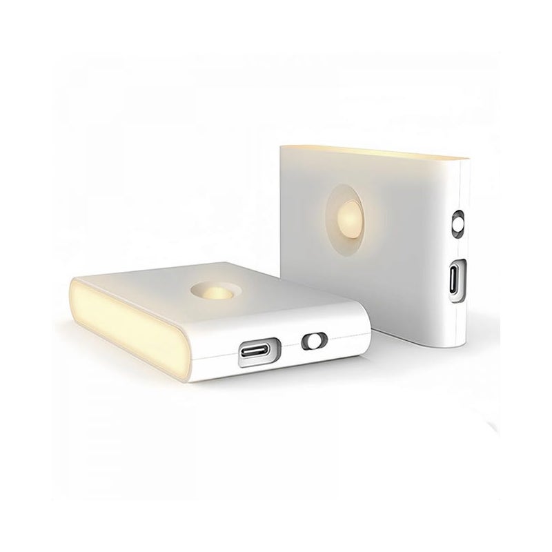 Lampka nocna LED z czujnikiem ruchu, oświetlenie szafki LED, lampa z czujnikiem ruchu ładowana przez USB, konstrukcja magnetyczna