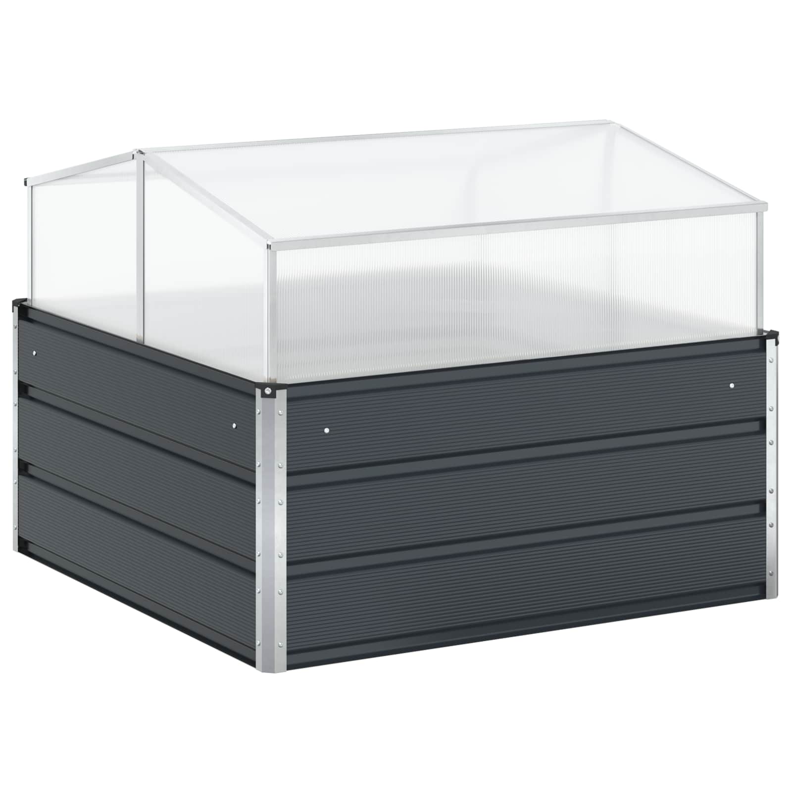 Donica Antracyt 100 x 100 x 77 cm Stal Galwanizowana