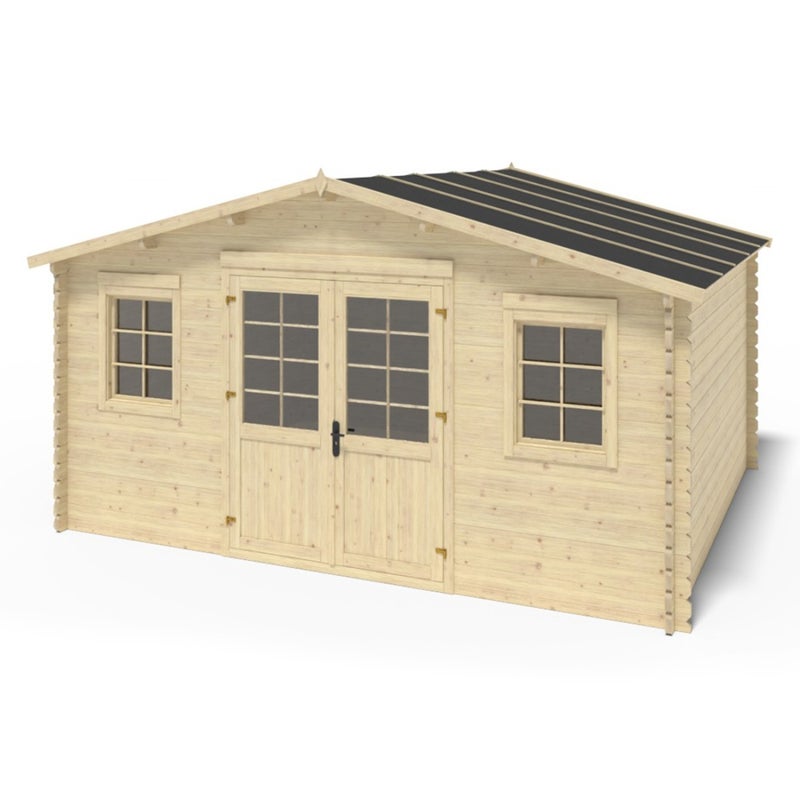 Drewniany domek ogrodowy 20 m2 - 5x4 m - 40 mm - DOM598 - ALTANKA