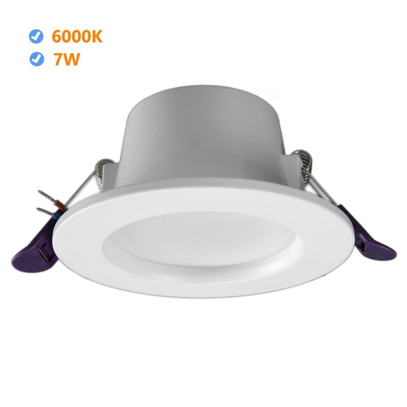 Downlight LED "oasis" okrągły wpuszczany downlight 7W 4200K biała ramka
