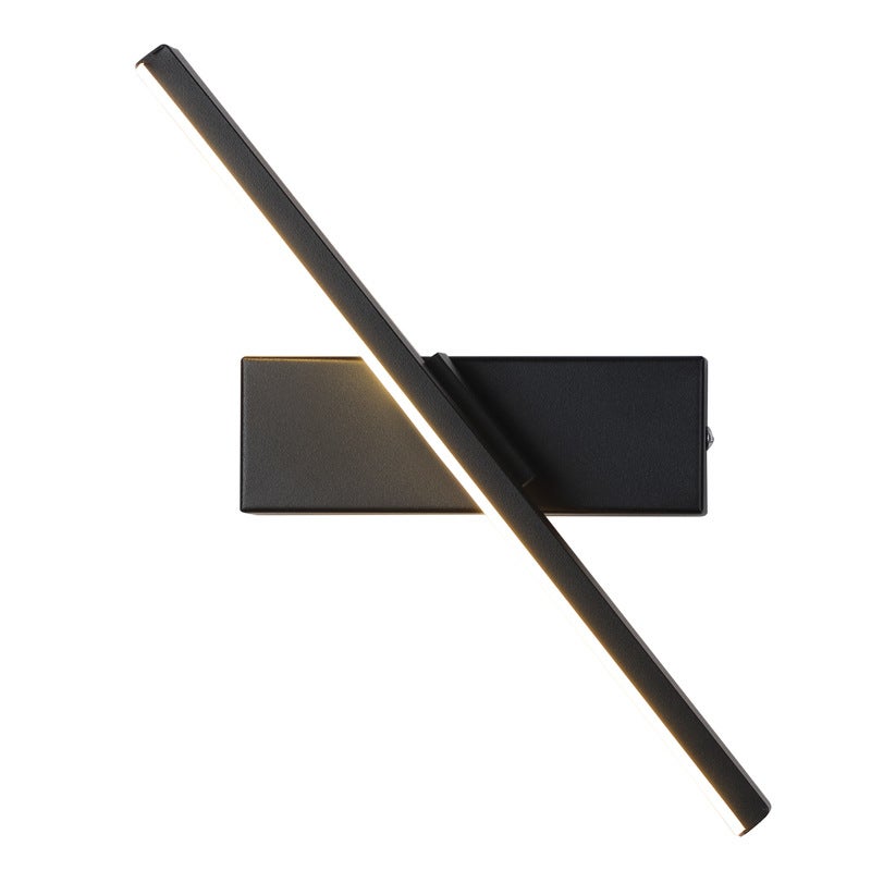Kreatywna lampa ścienna LED, rozpraszalna w trzech kolorach, dekoracyjna lampa ścienna, odpowiednia do salonu i sypialni (czarna, 40 cm)