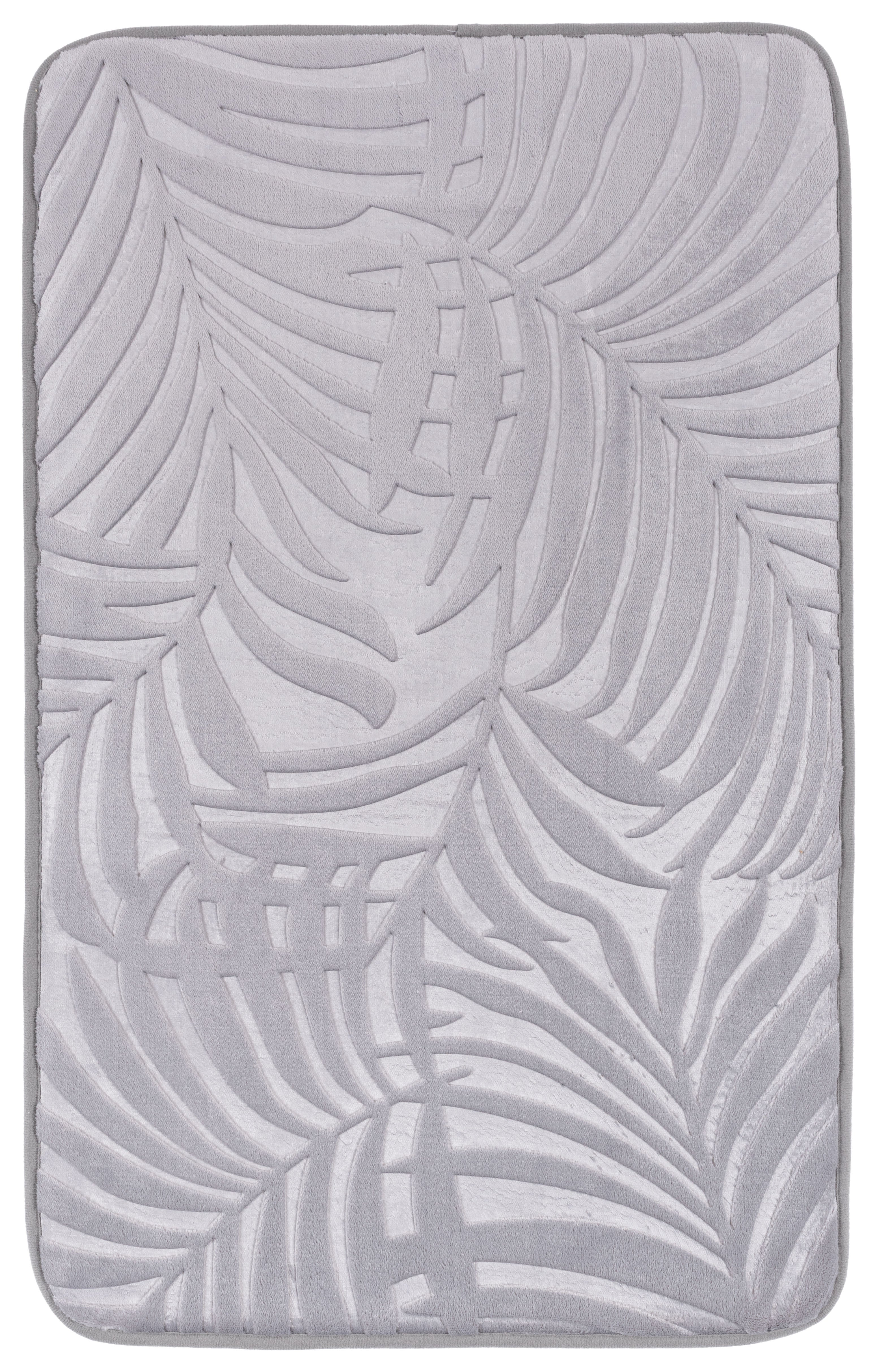 Mata uniwersalna Multidecor Hamilton 50 x 80 cm liście jasna szara 1 szt.
