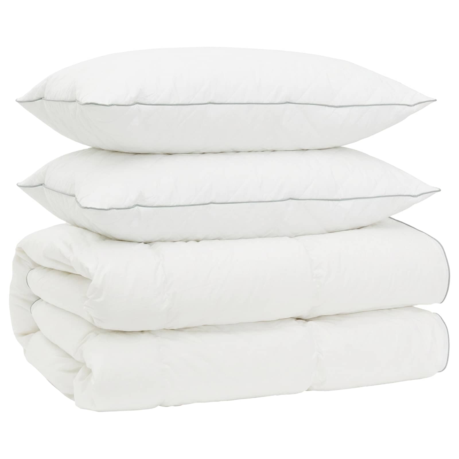 Kołdra Puchowa Całoroczna 200x220 cm 310 g/m² z 2 Poduszkami 30x50 cm