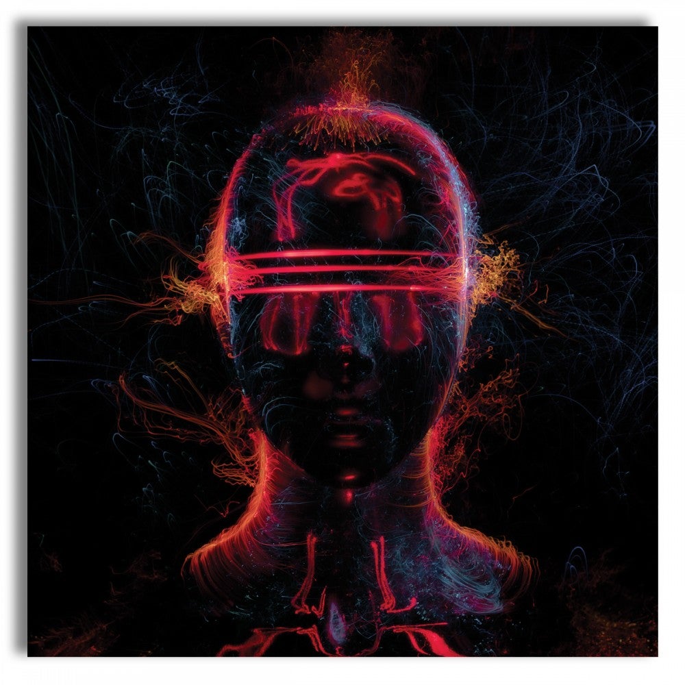 Abstrakcja ALIEN 104 - Obraz na płótnie na drewnianej ramie 100X100 CM