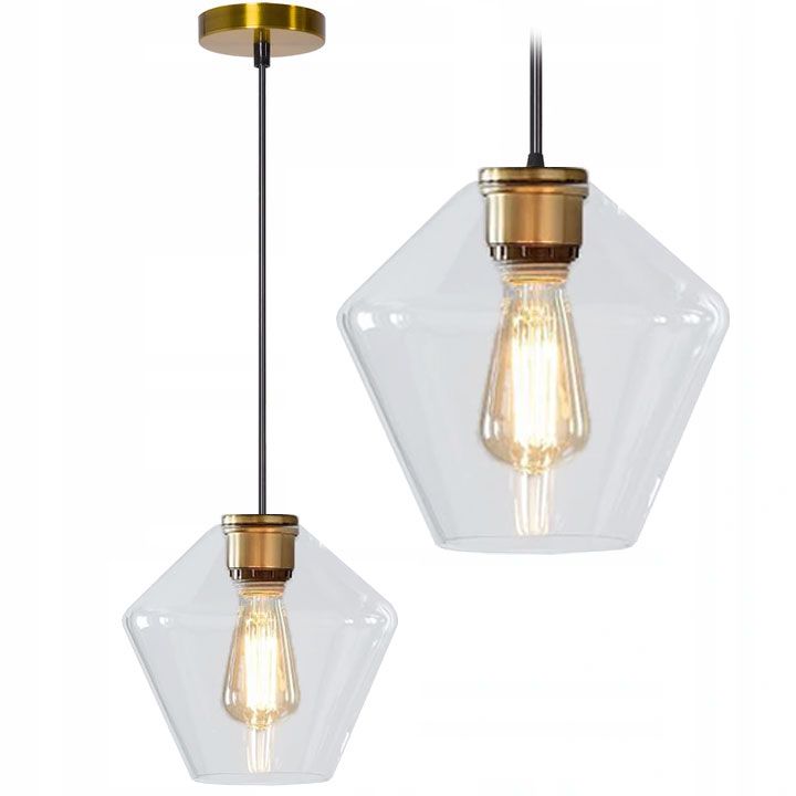 Lampa Sufitowa Wisząca Toolight App440-1Cp, Transparentny, 23,5X23X23,5Cm