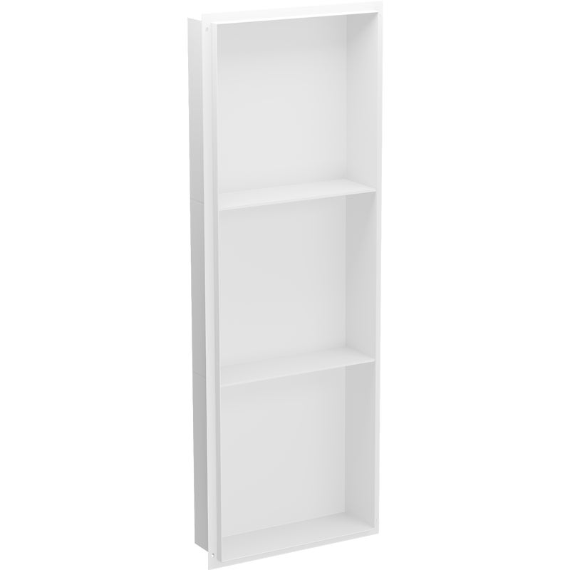 Mexen X-Wall-NR półka wnękowa bez kołnierza z półką 90 x 30 cm, biała - 1921903010S