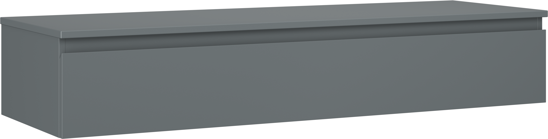 Mexen Orio szafka łazienkowa podumywalkowa 140 cm z blatem, 1 szuflada, grafit mat - 91A10-14023-1-BFC66