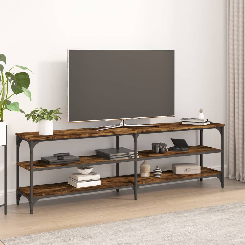 vidaXL Szafka TV, przydymiony dąb, 160x30x50 cm