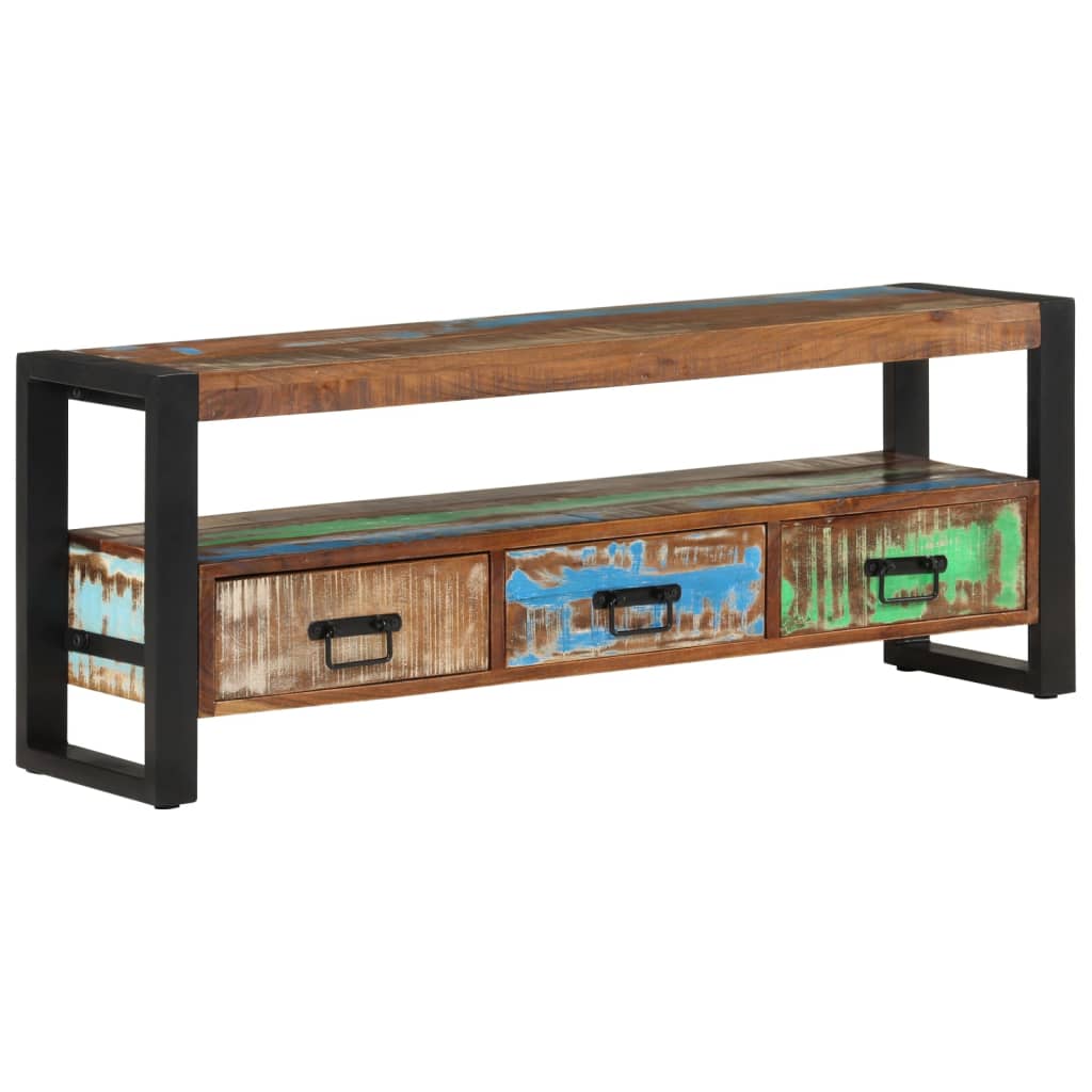 Szafka pod TV, 120x30x45 cm, lite drewno z odzysku vidaXL