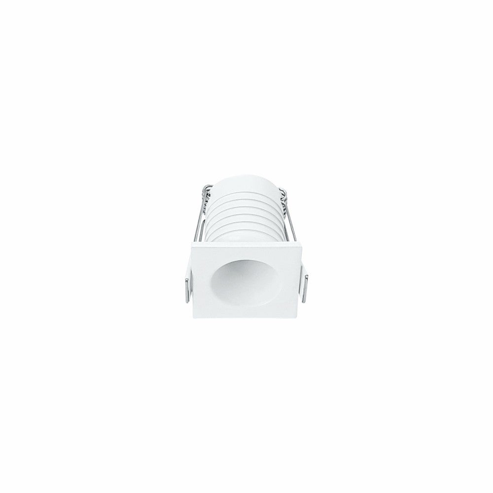 Miniaturowa kwadratowa biała lampa sufitowa 3,5 W 30º CREE LED IP65 - 3000º K - ciepłe światło - 180 lm