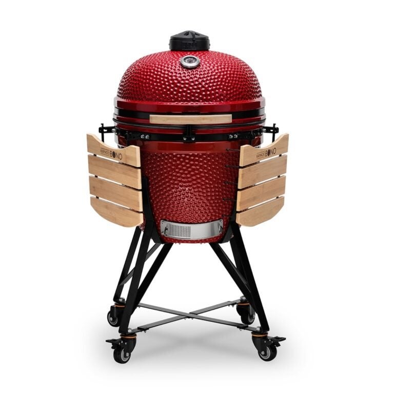 Grill Kamado Bono Grande Czerwony + sześć dodatkowych akcesoriów w prezencie