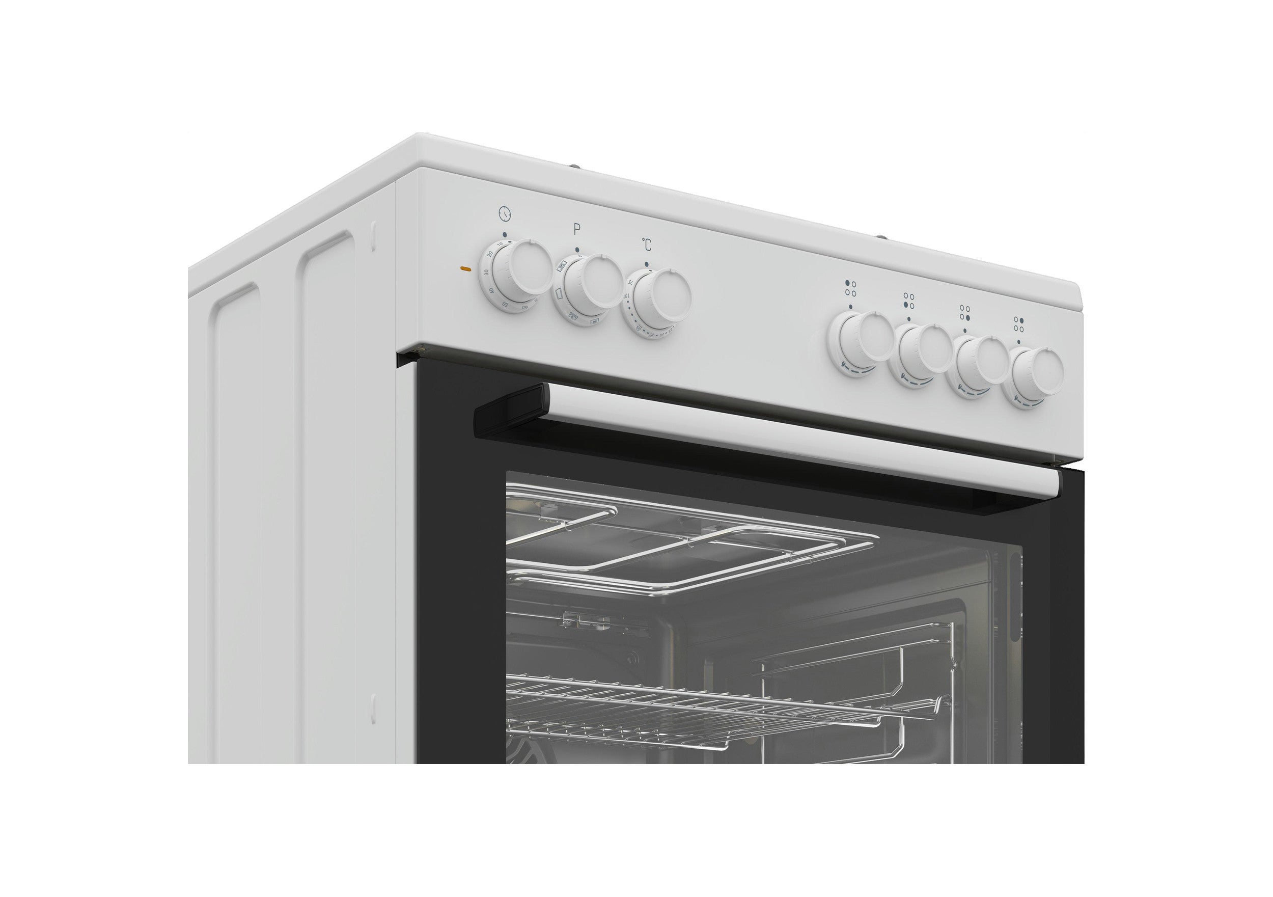 Kuchenka gazowa Beko fbe62120swd 4 palniki, piekarnik elektryczny 72l