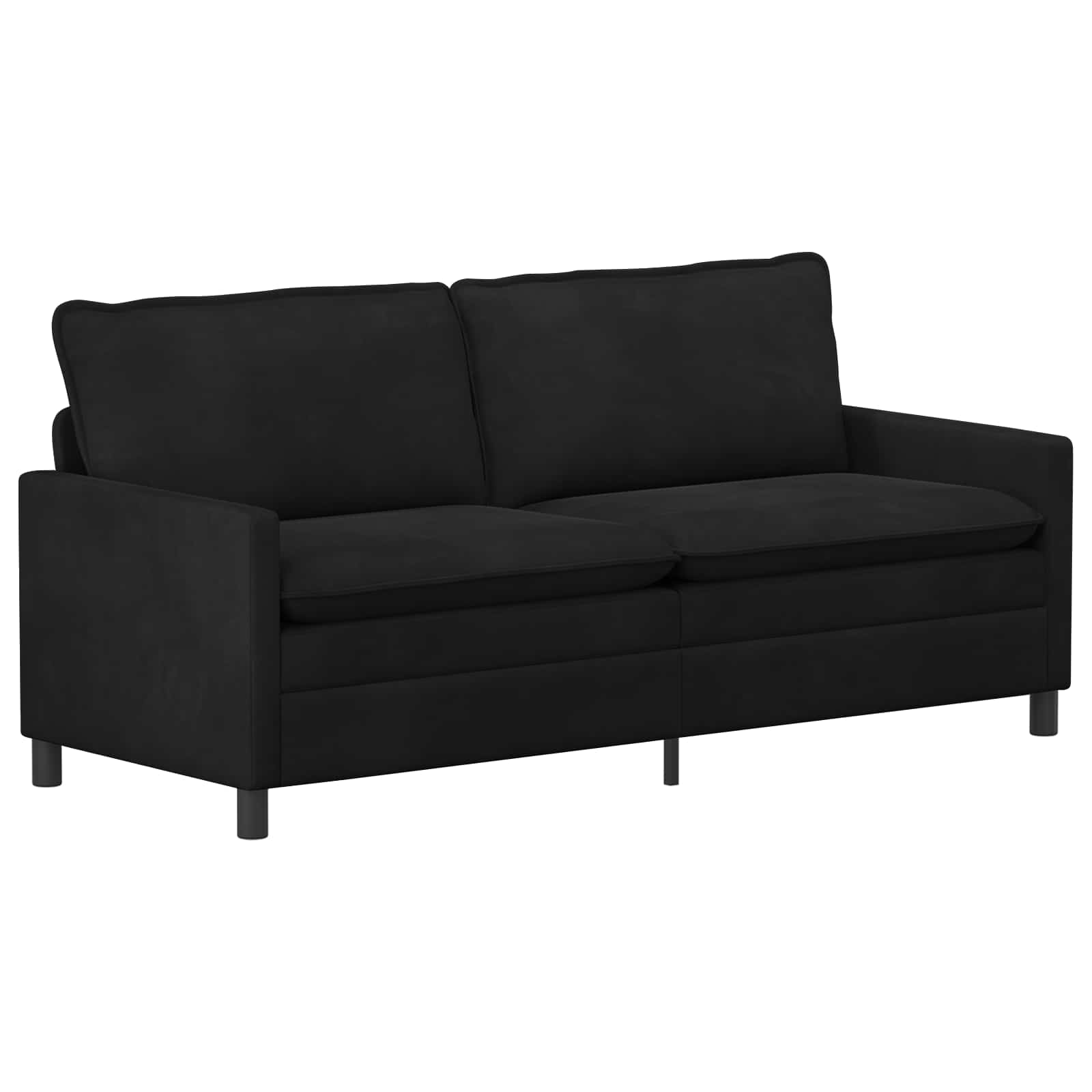 Sofa Czarny 196 x 81 x 87,5 cm Welur