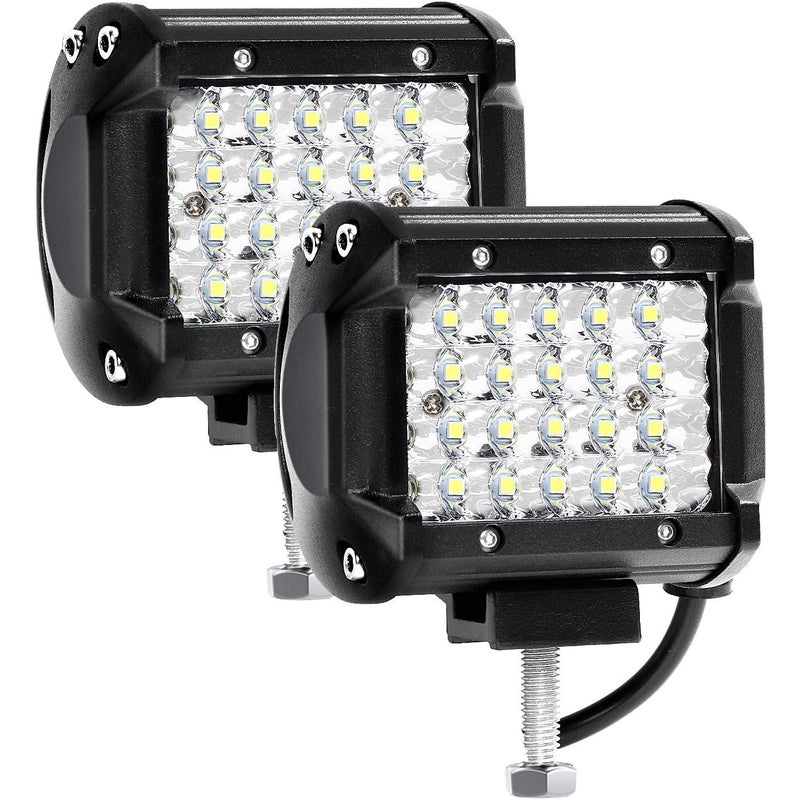 12 V 144 W 4-calowa lampa robocza LED – wodoodporna IP67 – 10 500 lumenów – odlew aluminiowy – soczewka Lexan odporna na stłuczenie – do pojazdów tere