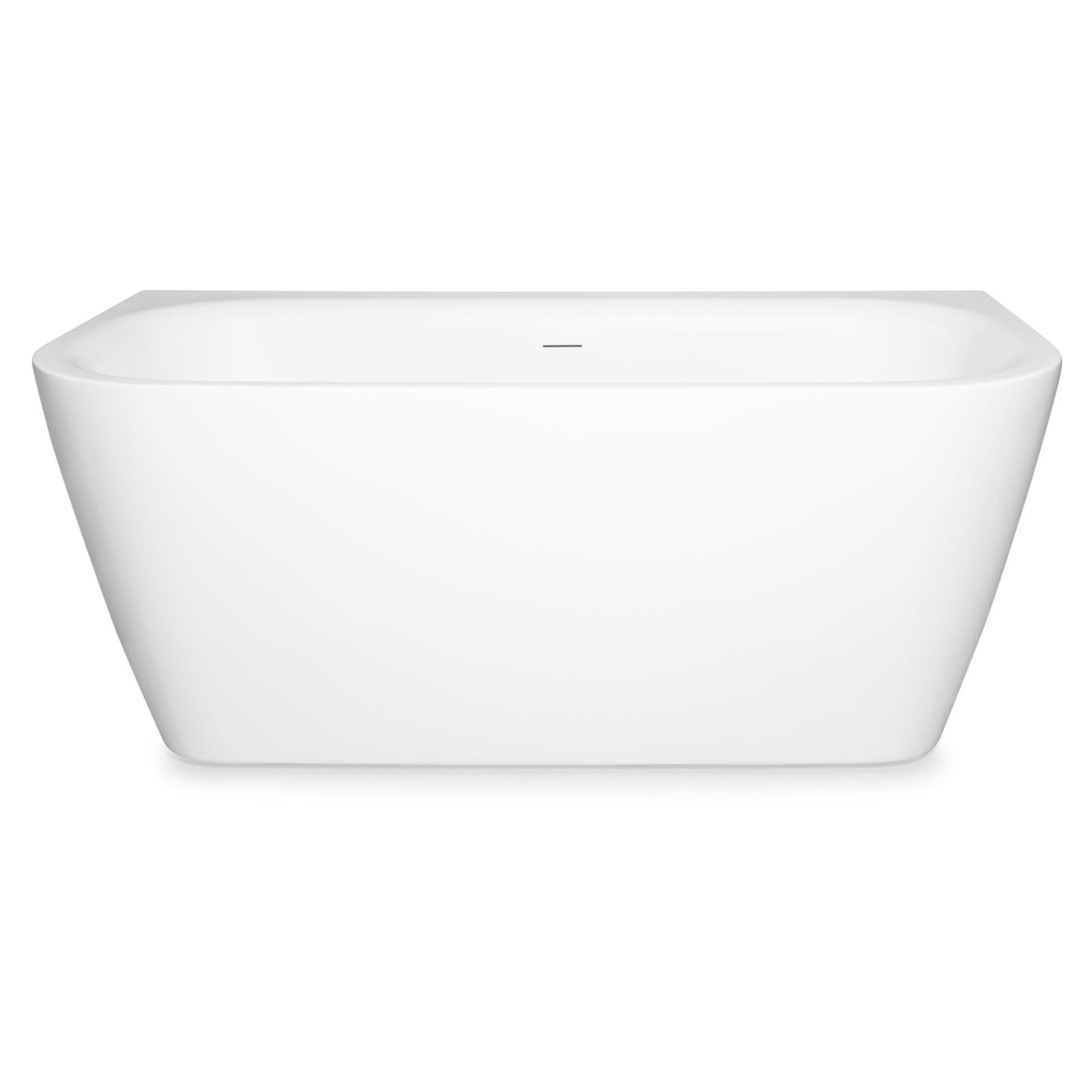Wanna przyścienna MONA 150x75 biała akrylowa KERRA