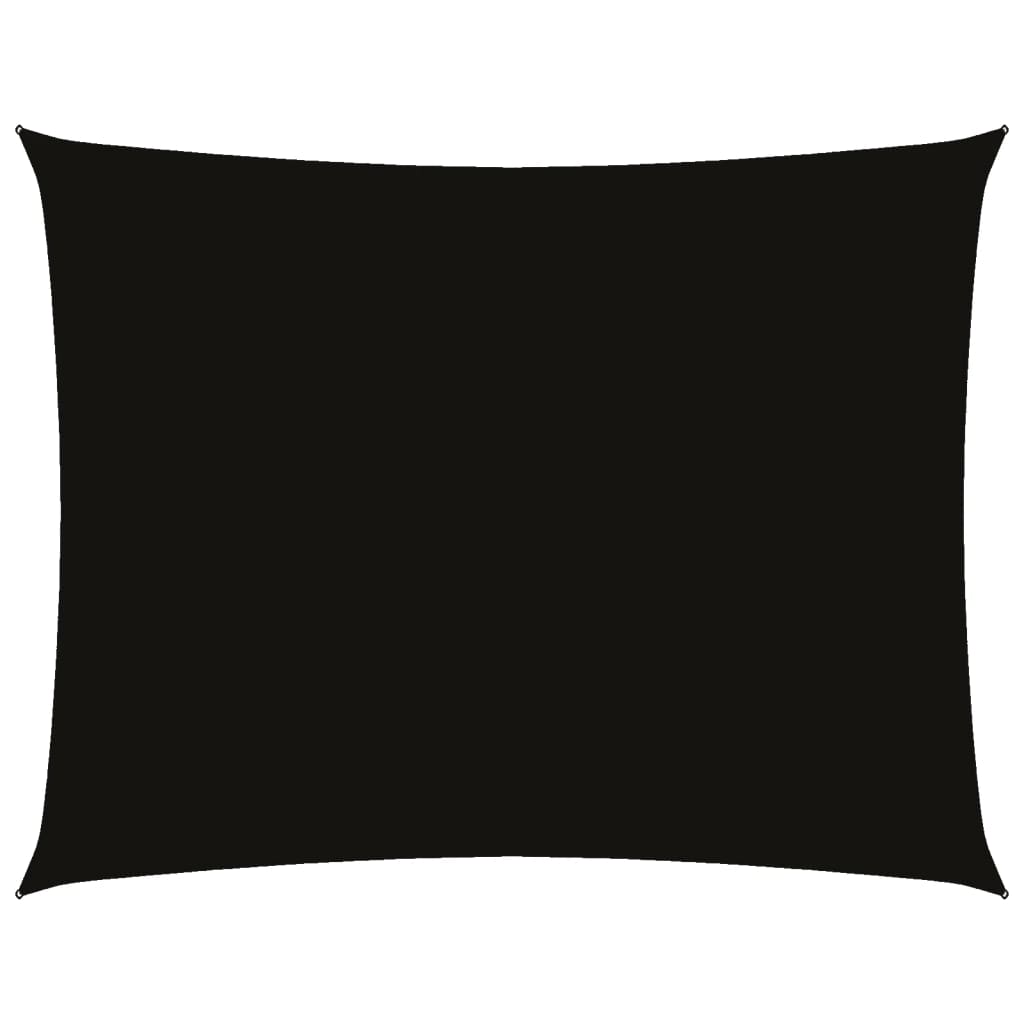 Prostokątna osłona przeciwsłoneczna z materiału Oxford czarna 2x3,5 m