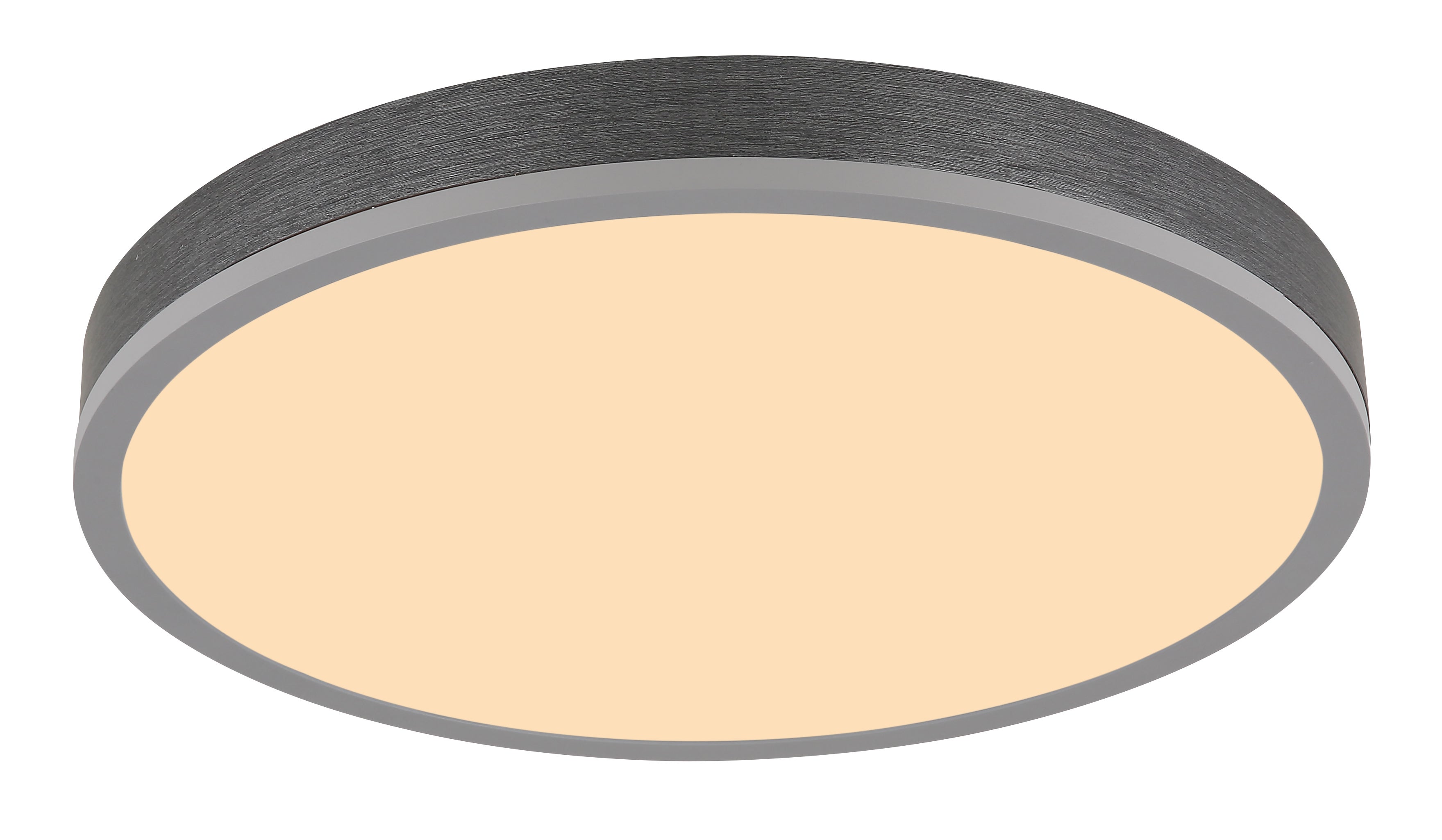 Srebrna aluminiowa lampa sufitowa, LED