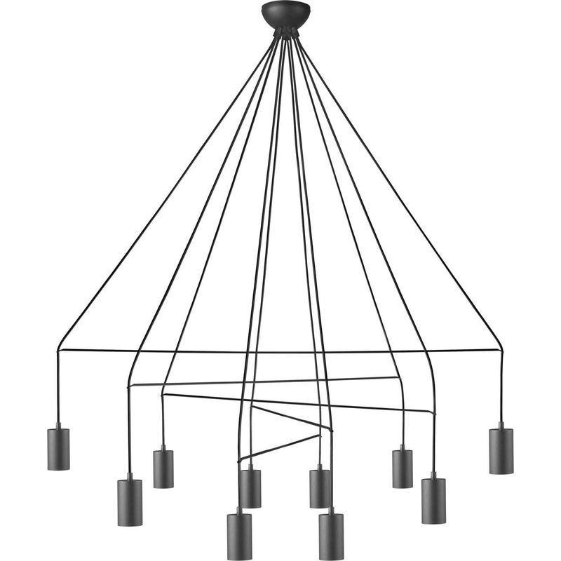 Lampa wisząca żyrandol Nowodvorski IMBRIA czarna, stal 9680