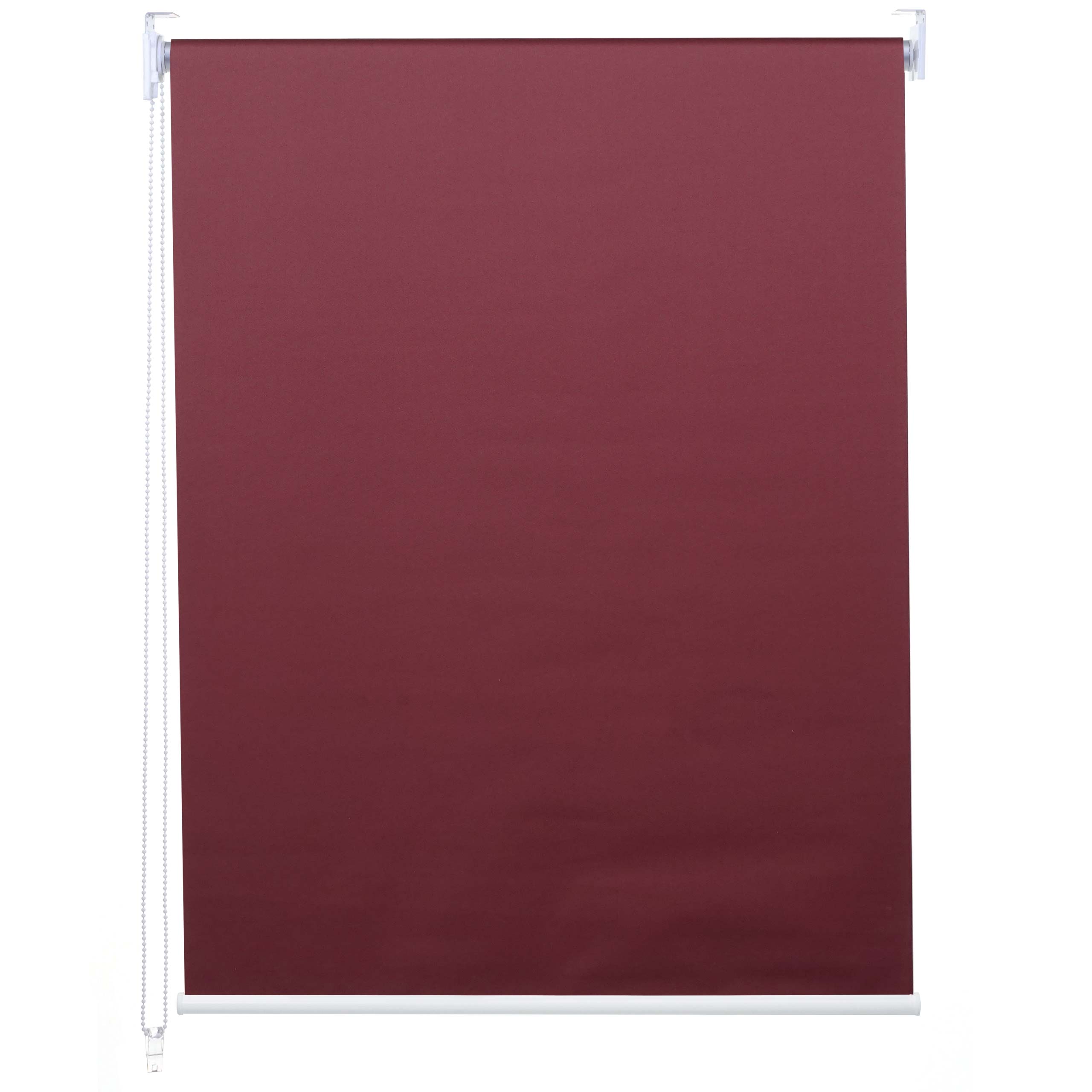 Roleta HWC-D52, roleta okienna boczna zaciągana, 60x230cm ochrona przeciwsłoneczna zaciemniająca nieprzezroczysta ~ bordo
