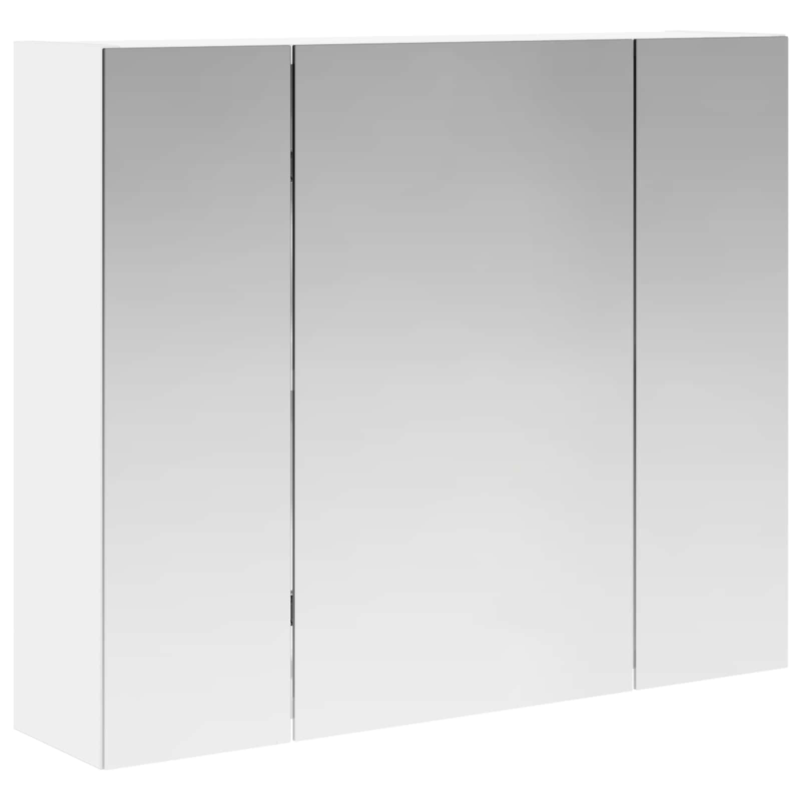Szafka z lustrem do łazienki Biały 60 x 14,5 x 50 cm