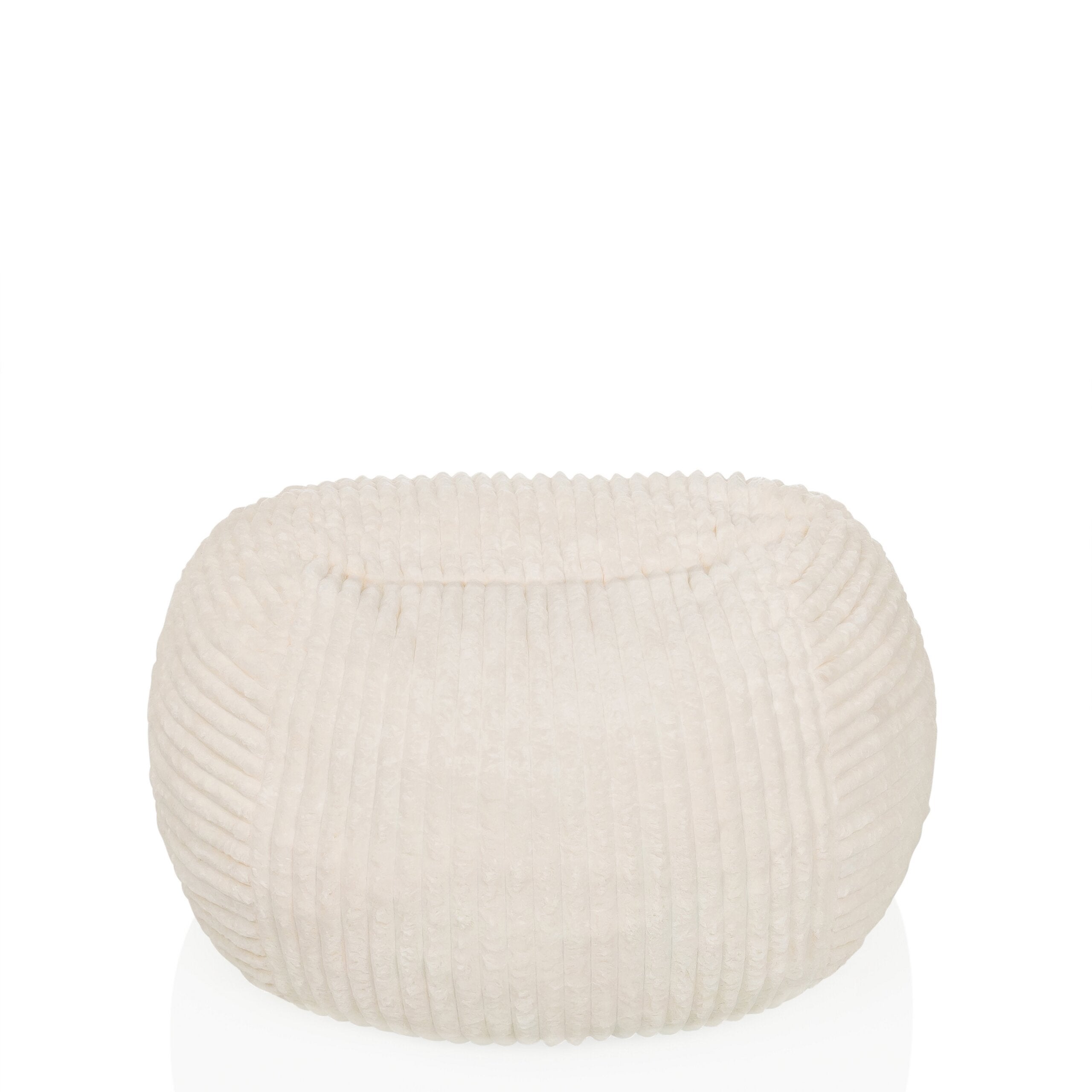 Pufa / sofa podłogowa SITZOLO R Cord Tkanina beżowa hjh LIVING