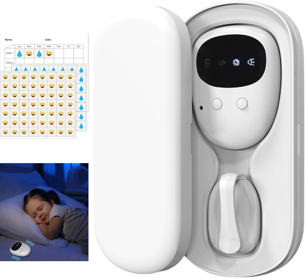 Bezprzewodowy alarm przeciw moczeniu nocnemu dla dzieci - Alarm przeciw moczeniu nocnemu z 3 trybami alarmu i zasięgiem - Dla chłopców