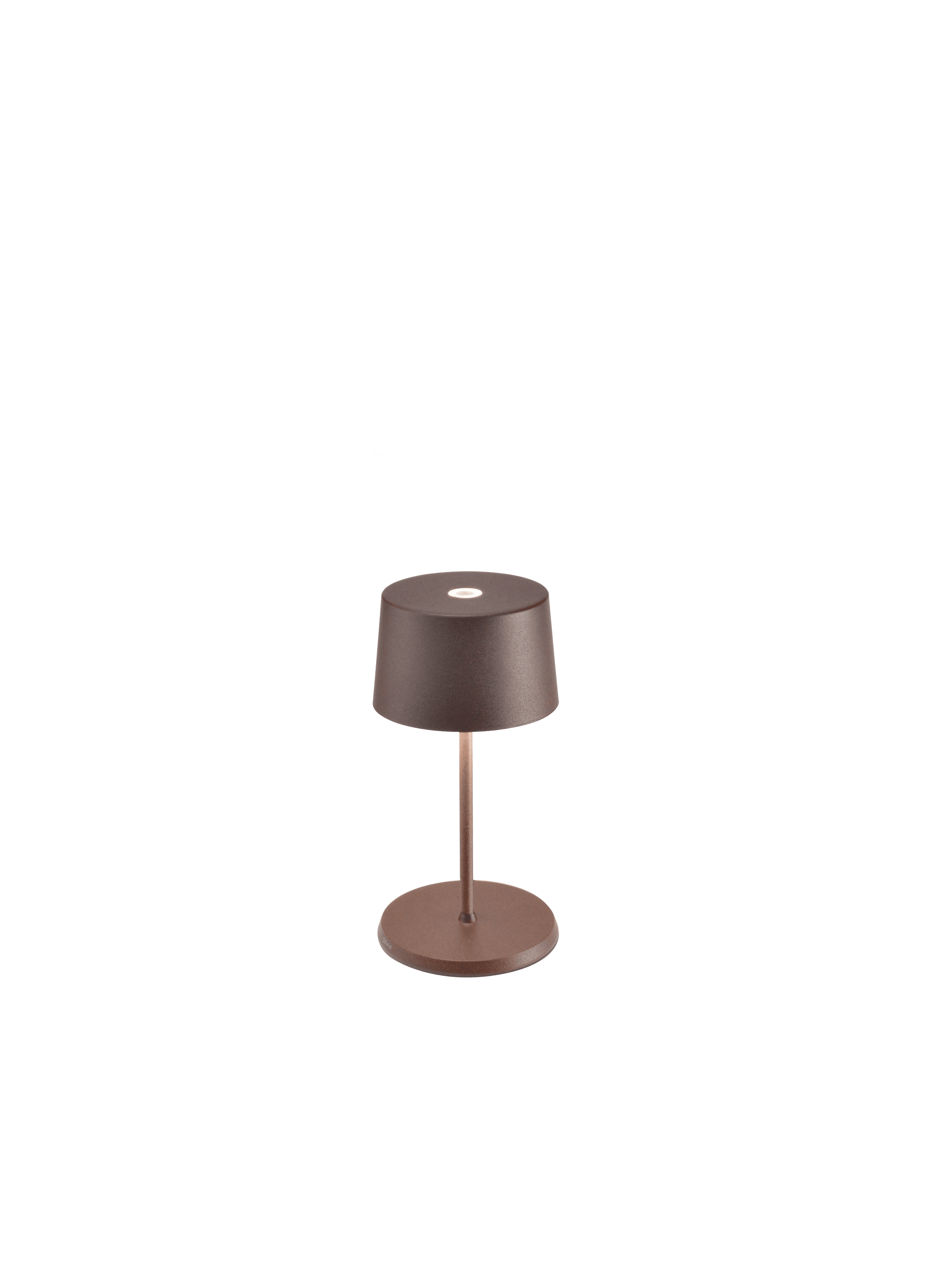 Lampa stołowa LED Olivia Pro Mini Corten, ładowalna i ściemnialna
