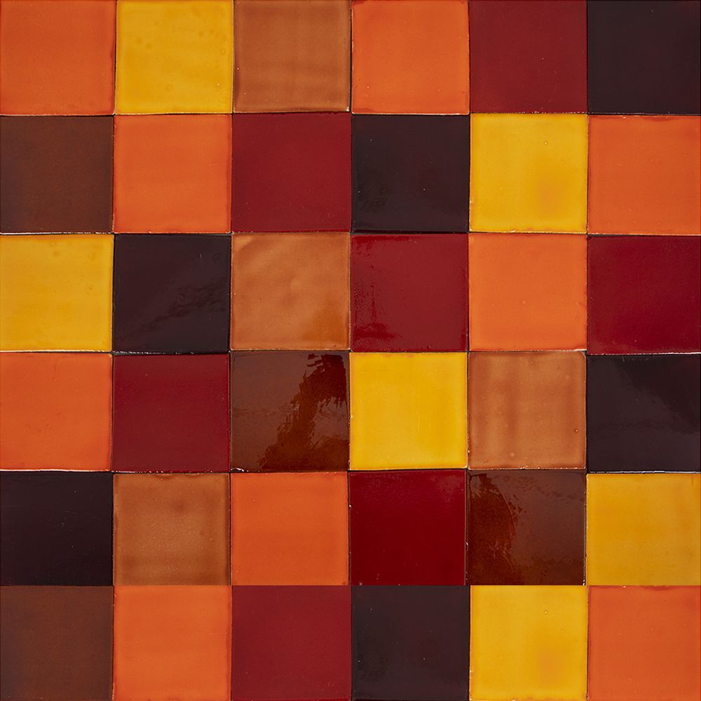 Patchwork płytek 10,5×10,5 cm "Caremelo" – 90 sztuk – 1 m² – płytki gładkie do łazienki, prysznica, schodów i kuchni